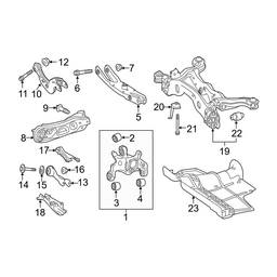 Mercedes Suspension Track Bar - Rear 2463500053